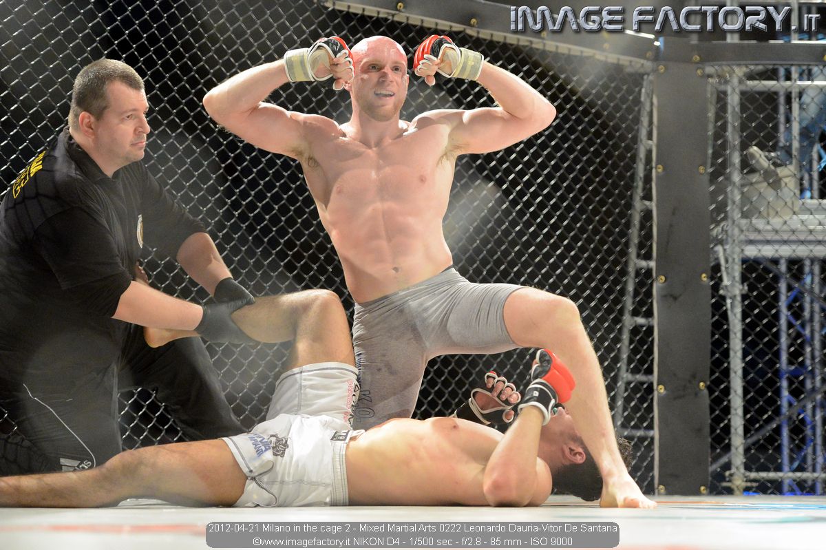 2012-04-21 Milano in the cage 2 - Mixed Martial Arts 0222 Leonardo Dauria-Vitor De Santana